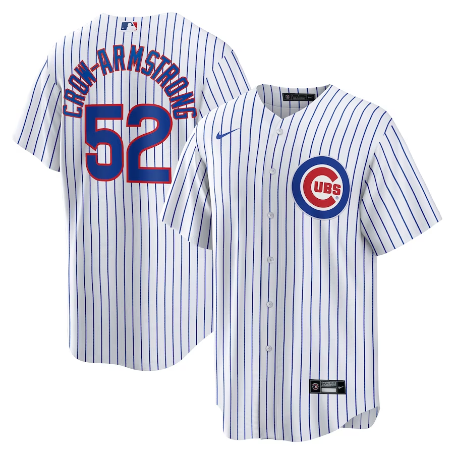 Men's Chicago Cubs Pete Crow-Armstrong #52 White Jersey
